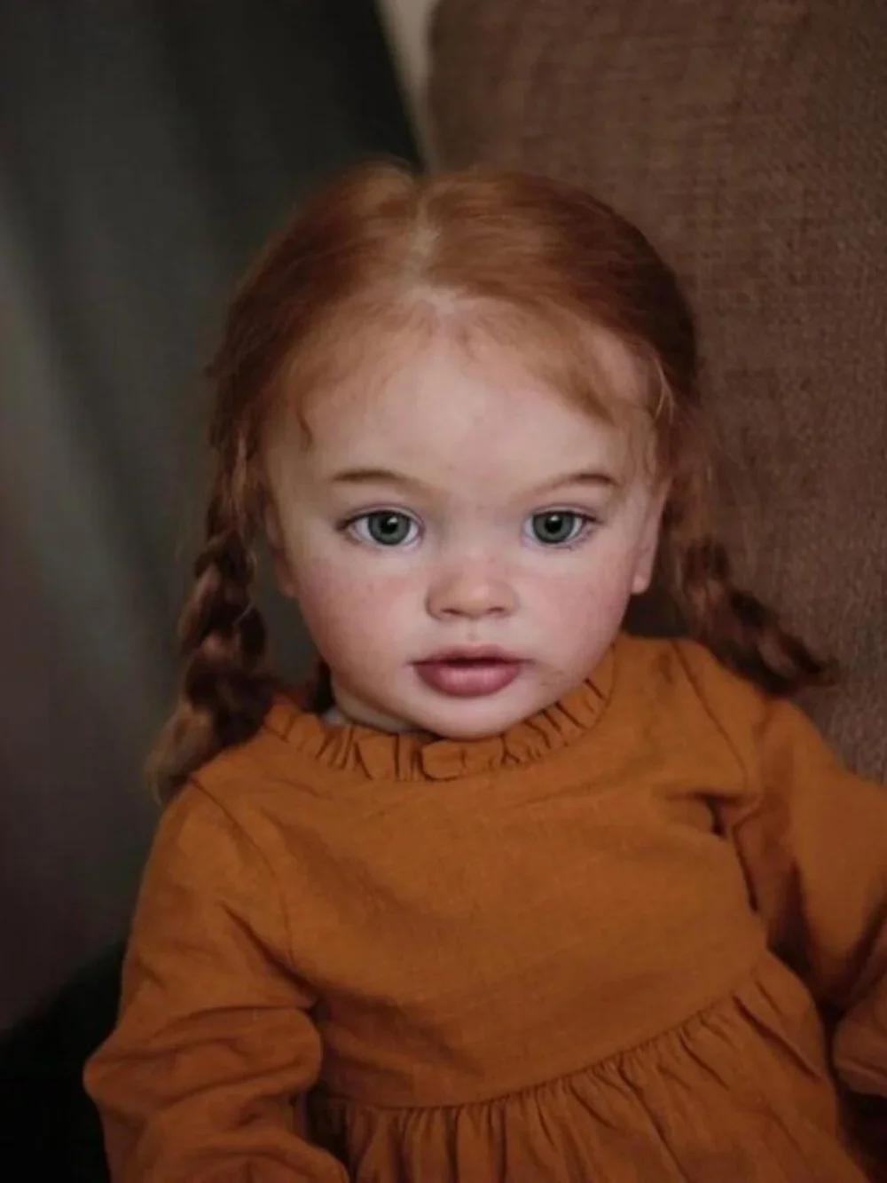 26 Inch Lifelike Reborn Toddler Girl Doll Full Vinyl Limbs Cloth Body Blue Eyes